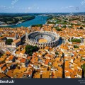 stock-photo-the-aerail-view-of-arles-a-city-on-the-rh-ne-river-in-the-provence-region-of-southern-france-2268409131
